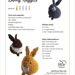 PDF CROCHET PATTERN Bunny Nuggets image 8