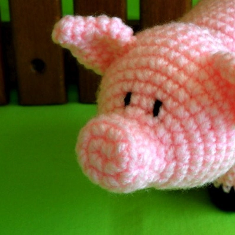 PDF CROCHET PATTERN Piggy image 2