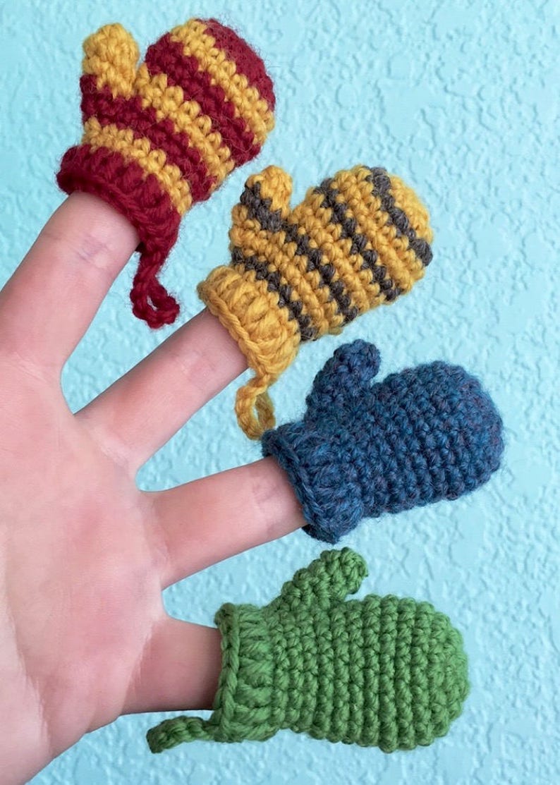 PDF CROCHET PATTERN Mini Mittens image 2