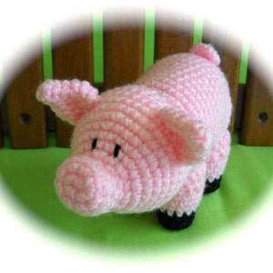 PDF CROCHET PATTERN Piggy image 4