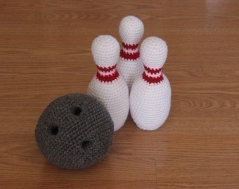 PDF CROCHET PATTERN - Bowling Set