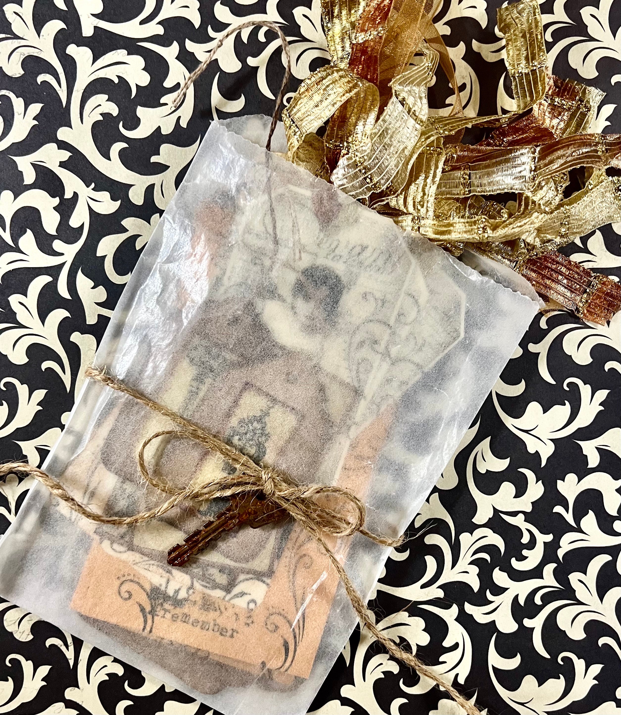ALTERED BOOK ART Vintage Junk Journal Scrapbook Embellishment Pack Kit ...