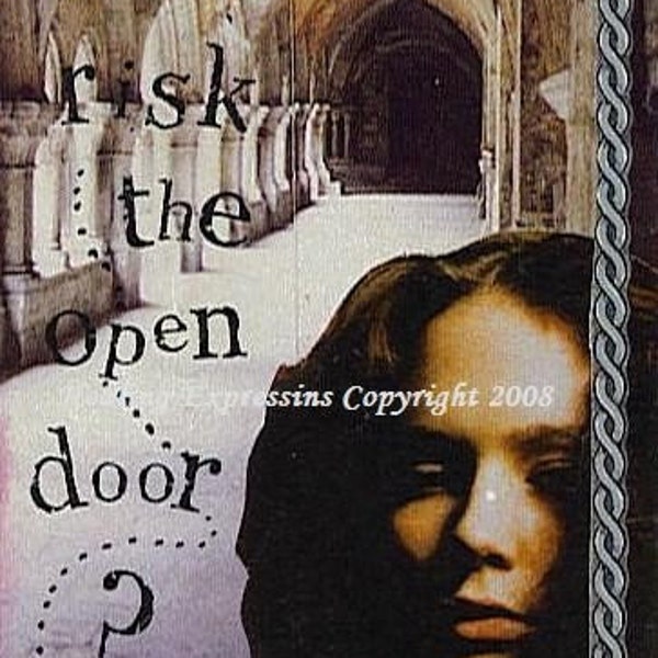 RISK THe OPEN DOOR altered art collage therapy abuse ATc ACeO PRiNT