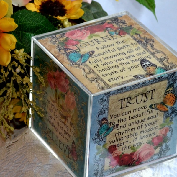 Inspirational Cube Etsy