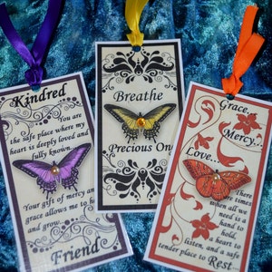 HEALING JOURNEY BOOKMARKS One of Customers Choice butterfly art therapy journal collage recovery survivor inspirational abuse trauma hope image 5