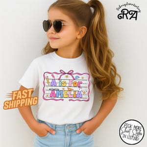 Personalized Back To School Kids T-Shirt, Letter is for Name Kids Shirt, Cute Kindergarten Shirt,First Day School Shirt,School Toddler Shirt