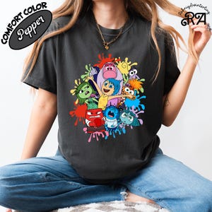 Comfort Colors® Inside Out Shirts, Inside Out Characters Shirt, Inside Out Group Matching, Inside Out Emotions Shirt, Funny Teacher Shirt