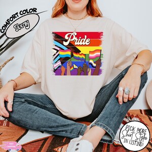 Comfort Colors®LGBTQ+ Pride Month TShirt, Pride Month Shirt, LGBT Shirt, Rainbow Shirt, Lesbian Pride Shirt, Gay Pride, Gift For Gay