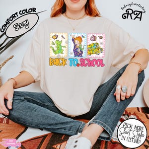Camiseta con marco de &quot;El autobús escolar mágico&quot;, ideal para el maestro, regalo para el maestro, para el regreso a clases, primer día de clases.