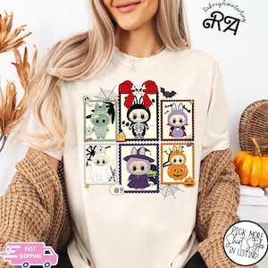 Comfort Colors® Halloween Monster Doll Coquette T-Shirt,Halloween Labubu Shirt,Spooky Season Shirt,Doll Monster Shirt,Gift For Halloween