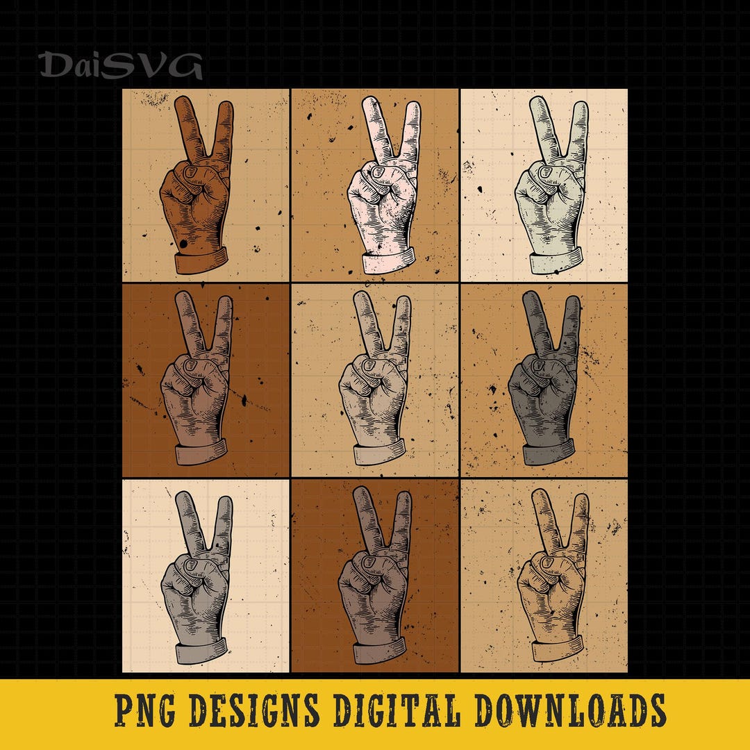 Peace Sign Black History Month Png, Sign Language Png, Black History ...