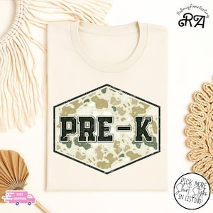 Camo Back To School For Boys T-shirt, Kindergarten Shirt, First Day Shirt, Pre-K to Third Grade Shirt, Back to School Shirt,Toddler Shirt