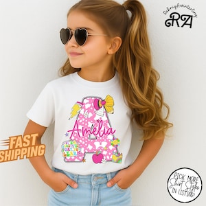 Personalisierte zurück in der Schule T-Kids Shirt, benutzerdefinierte Alphabet Kinder Shirt, niedliches Kindergarten Shirt, erster Tag der Schule Shirt, Schule Kleinkind Shirt