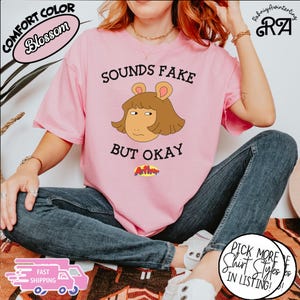 Maglietta Arthur Sounds Fake, maglietta per il ritorno a scuola, PBS Arthur, maglietta PBS, maglietta Arthur, scatola regalo Arthur, maglietta per bambini, maglietta nostalgica, PBS Kids