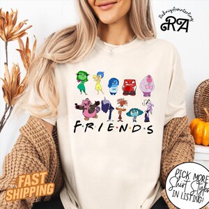 Inside Out Characters Friends T-Shirt, Disney Every Day Is Full Of Emotions,Inside Out It's Okay To Feel All The Feels Shirt, Mental Health