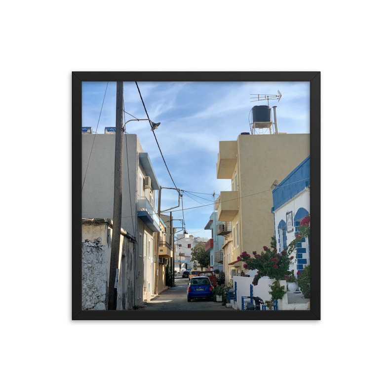 Greek Streets Poster Etsy