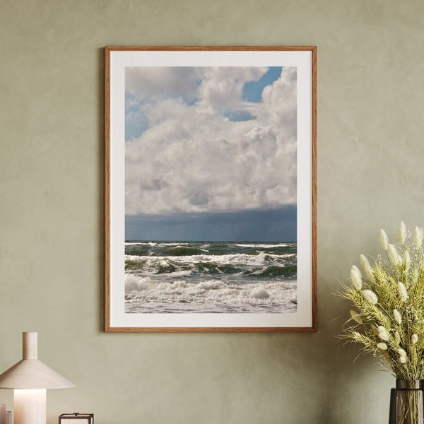 Analog Vintage 35mm Film Photo from Denmark of the sea, Wall Art Poster, digitaler download