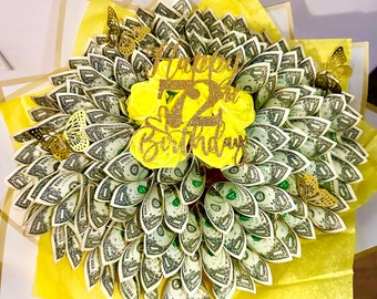 Light Up Money Flower Bouquet for Birthday/Graduation/Wedding