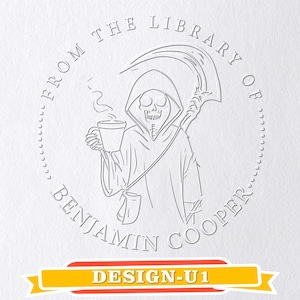 Personalisierter Buchpräger / Aus der Bibliothek von / Buchpräger / Individuelle Bibliothek Buchstempel / Geschenke für Buchliebhaber