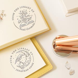 Embosseur de livres personnalisé/timbre de la bibliothèque du livre personnalisé/timbre de gaufrage de bibliothèque/embosseuse Ex Libris/cadeaux pour les amoureux des livres/cadeau de remise des diplômes