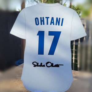 Wood Jersey Dodgers Shohei Ohtani - Basic Flat design - English name - Wall Art