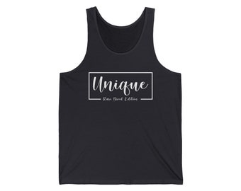 Unique Tank Top Unisex, Comfy, Trendy Typography, Rare Breed Graphic Tee