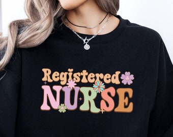 Registered Nurse Shirt, Registered Nurse Life Shirt, Registered Nurse Sweatshirt , Nurse Gift Idea, Retro Nurse Shirt, Nursing School Tee.