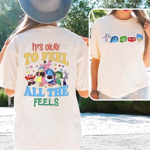 Disney Inside Out It's Okay To Feel All The Feels Shirt, Mental Health Tee, Inclusion Shirt, Speech Therapy Shirt,  Psychologists Shirt,