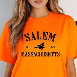 Salem Massachusetts Shirt, Witch Graphic Tee, Halloween Salem Witch T-Shirt