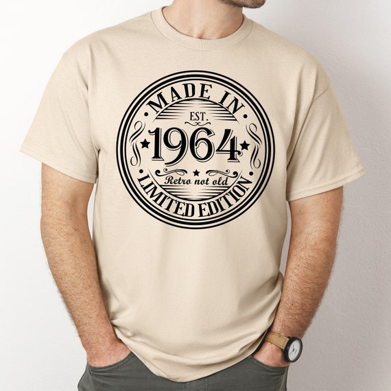 Vintage 1964 T-shirt: 60th Birthday Gift, Aged to Perfection