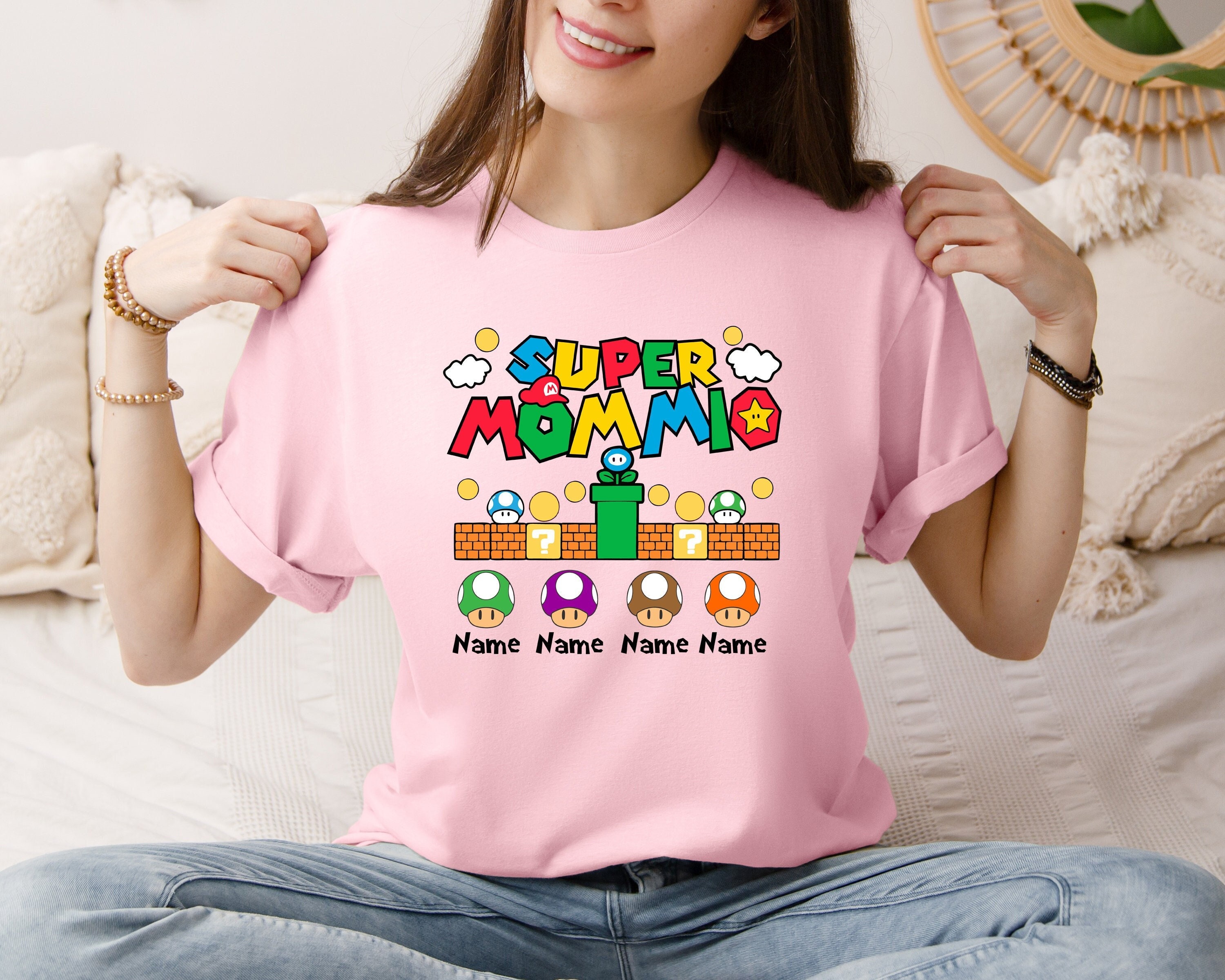 Custom Super Mommio Shirt: Personalized Gamer Mom T-shirt - Etsy