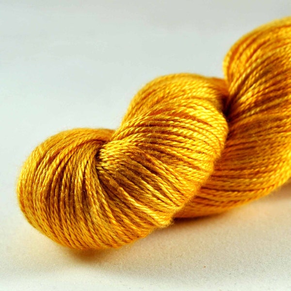 SAFFRON 3-ply pure silk lace Free U.S. Shipping