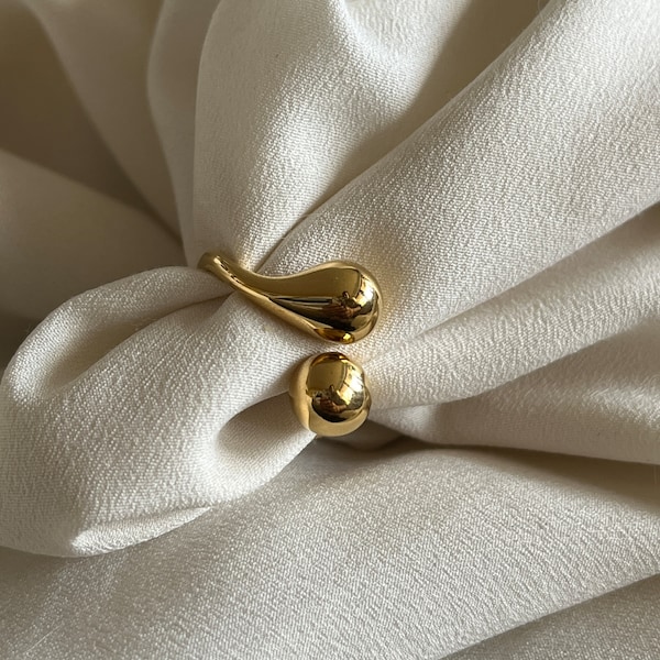 Luxus Tropfen Ring