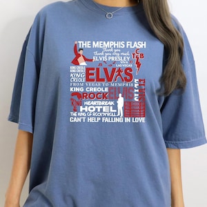Elvis Presley Shirt, Elvis Presley Retro T-shirt, Gift for Fans Elvis Presley, King of Rock and Roll Shirt, Elvis Presley Lovers Tee