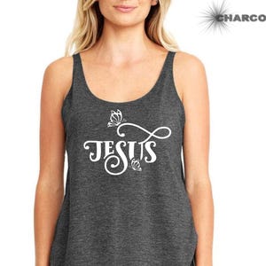 Jesus Tank Top, Christian Tank Top for Women, Retro Christian Tank Top, Christian Apparel, Jesus Lover Tank Top, Trendy Christian Tank Top