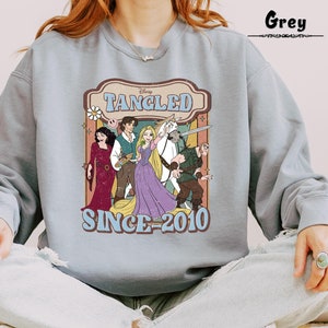 Rapunzel Tangled Sweatshirt, Floral Rapunzel Sweater, Disney Princess Crewneck, Disney Rapunzel Sweatshirt, Tangled Lanterns Sweatshirt