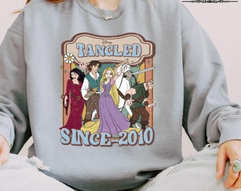 Rapunzel Tangled Sweatshirt, Floral Rapunzel Sweater, Disney Princess Crewneck, Disney Rapunzel Sweatshirt, Tangled Lanterns Sweatshirt