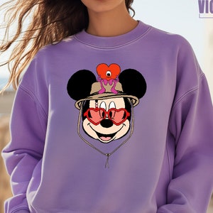 Mickey Bad Bunny Benito Sweatshirt, Bad Bunny, Mickey Bad Bunny Heart Shirt, Bad Bunny Shirt, Vintage Clothing, Bad Bunny Short Sleeve Tee