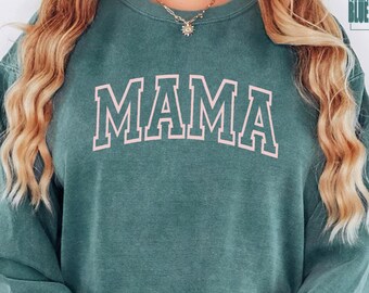 Mama Sweatshirt, Leopard Mama Sweater, Mom Life Sweatshirt, Girl Mama Sweatshirt, Cute Mom Sweatshirt, Mothers Day Gift, New Mom Sweatshirt