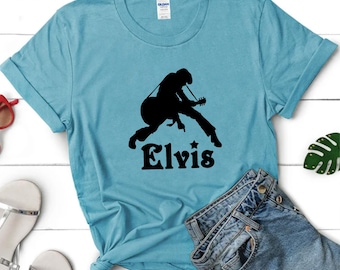 Elvis Presley Shirt, Elvis Presley Guitar Gift, Elvis Presley Merch, Gift for Elvis Presley Fan, Elvis Presley Lovers, King Of Music Shirt