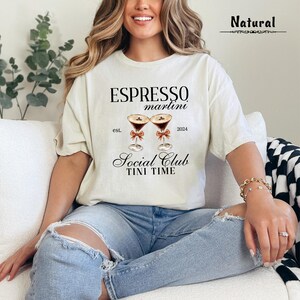 Espresso Martini Shirt, Espresso Martini Lover Tee, Coffee Cocktail Shirt, Classic Espresso Martini Tee