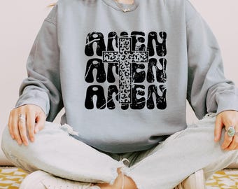 Amen Sweatshirt, Christian Gifts For Women, Christian Apparel, Christian Sweatshirts For Women, Faith Based Gifts For Her, Bible Verse Sweat