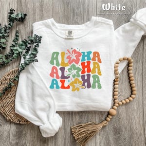 Aloha Sweatshirt, Hawaii Sweatshirt, Hawaii Family Vacation Sweater, Hawaii Trip Crewneck, Hawaii Vacation Sweater, Girls Summer Sweatshirt