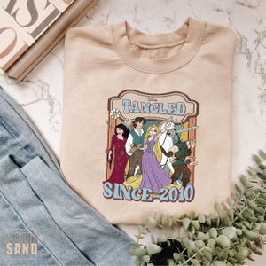 Rapunzel Tangled Sweatshirt, Floral Rapunzel Sweater, Disney Princess Crewneck, Disney Rapunzel Sweatshirt, Tangled Lanterns Sweatshirt
