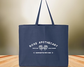 Rose Apothecary Tote Bag, Schitt Creek Tote, Rosebud Motel Tote, Moira Rose Tote, David Rose Tote, Schitt Creek Gift Tote Bag