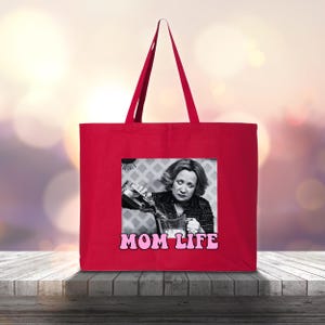 Mom Life Tote Bag, Mom Beach Bag, Mother&#39;s Day Gift Idea, Mom Birthday Gift, New Mom Tote, Mama Mom Bruh Tote Bag