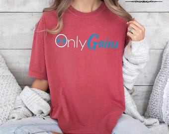 Onlygains Shirt, Dead Lift Shirt, Fitness Lover Shirt, Funny Gym Shirt, Gift For Gym Buddy, Deadlifter Shirt, Retro Workout T-Shirt