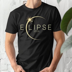 Total Solar Eclipse 2024 Shirt, 8 april 2024, kaart van de VS, Path of Totality Tee, Spring America Eclipse Souvenir Gift, astrologie shirt, 2024