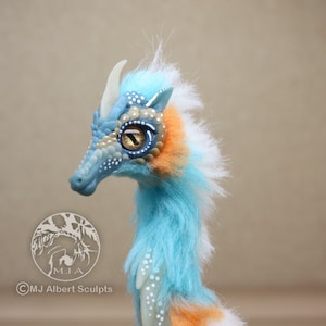 Dragon Unicorn Seahorse Companion Art Doll Poseable Soft Handmade Creature Fantasy Animal image 5