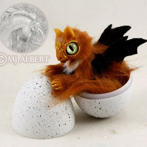 Batwing Dragon Hatchling Companion Poseable Dragon Hatchling Doll Toy Dragon image 3